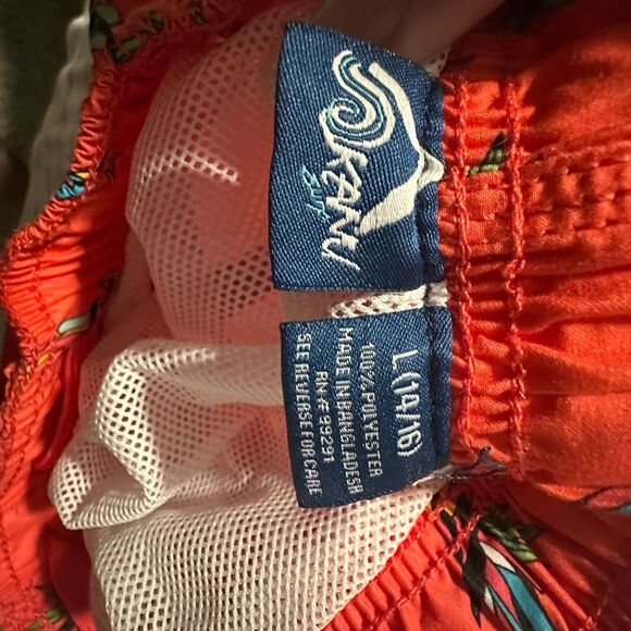 2 Pair Kanu Boys Surf Swim Trunks -Large 14/16 - Picture 6 of 7